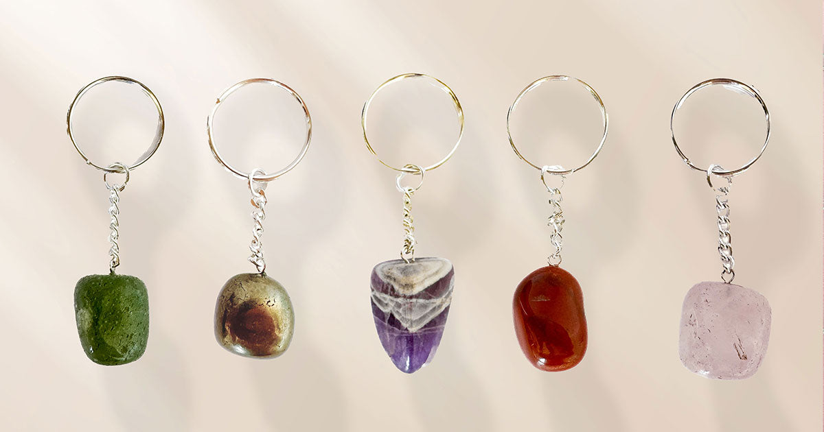 Carry the Power of Healing Everywhere: Introducing our Polished Healing Crystal Keychains