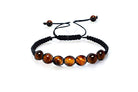 Tiger Eye 8mm Natural Crystal Bead Knitted Bracelet Primal Chakra