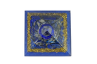 Lapis Lazuli Reiki Energy Charged Orgone Pyramid with Blue Mica Powder Primal Chakra