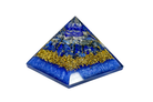 Lapis Lazuli Reiki Energy Charged Orgone Pyramid with Blue Mica Powder Primal Chakra