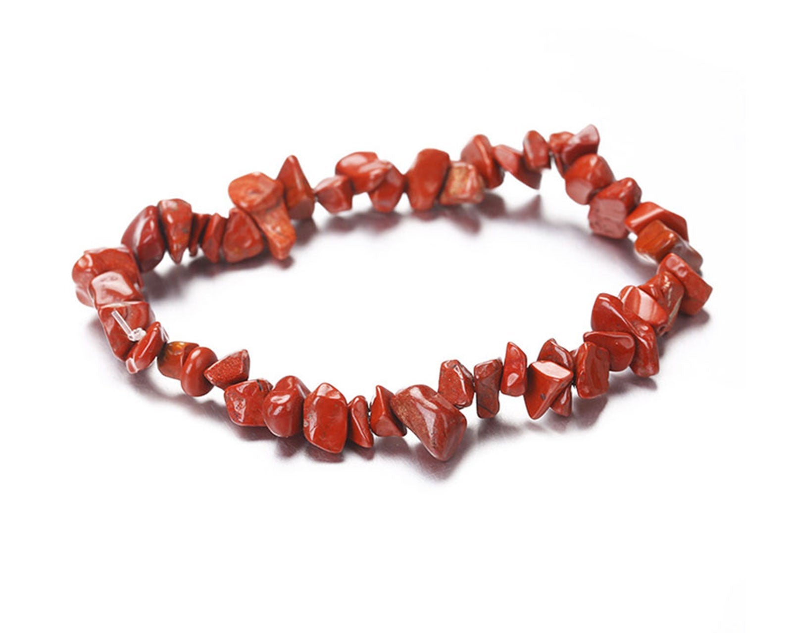 Red Jasper Natural Crystal Chips Bracelet Primal Chakra