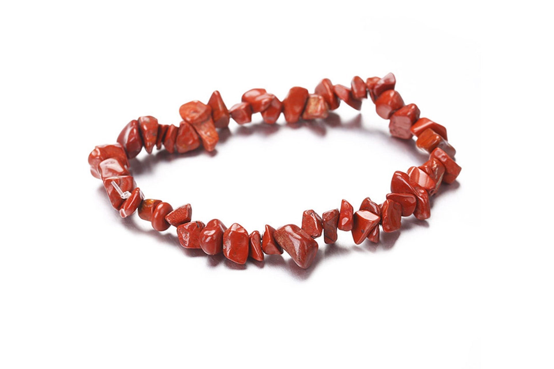 Red Jasper Natural Crystal Chips Bracelet Primal Chakra