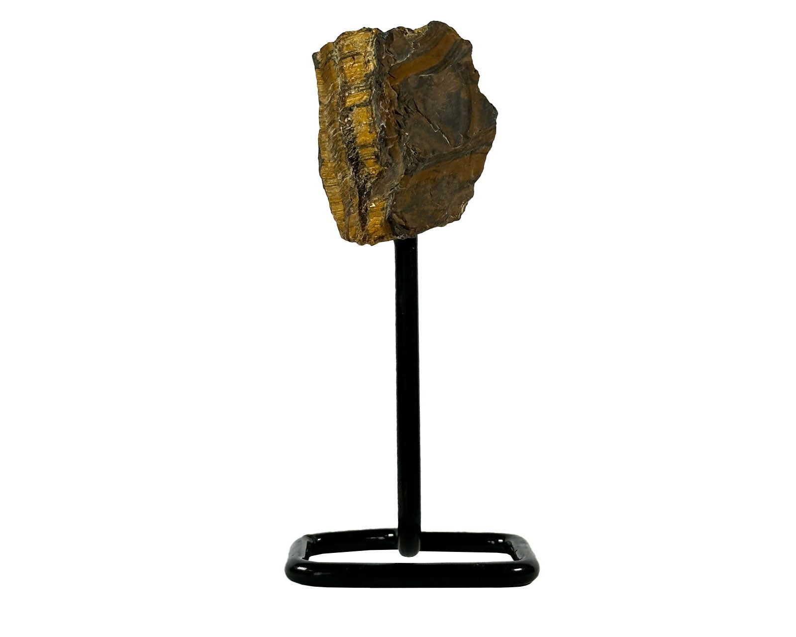 Raw Tiger Eye Crystal On A Stand Primal Chakra