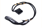 Black Tourmaline Raw Irregular Necklace with Braided Cord Primal Chakra
