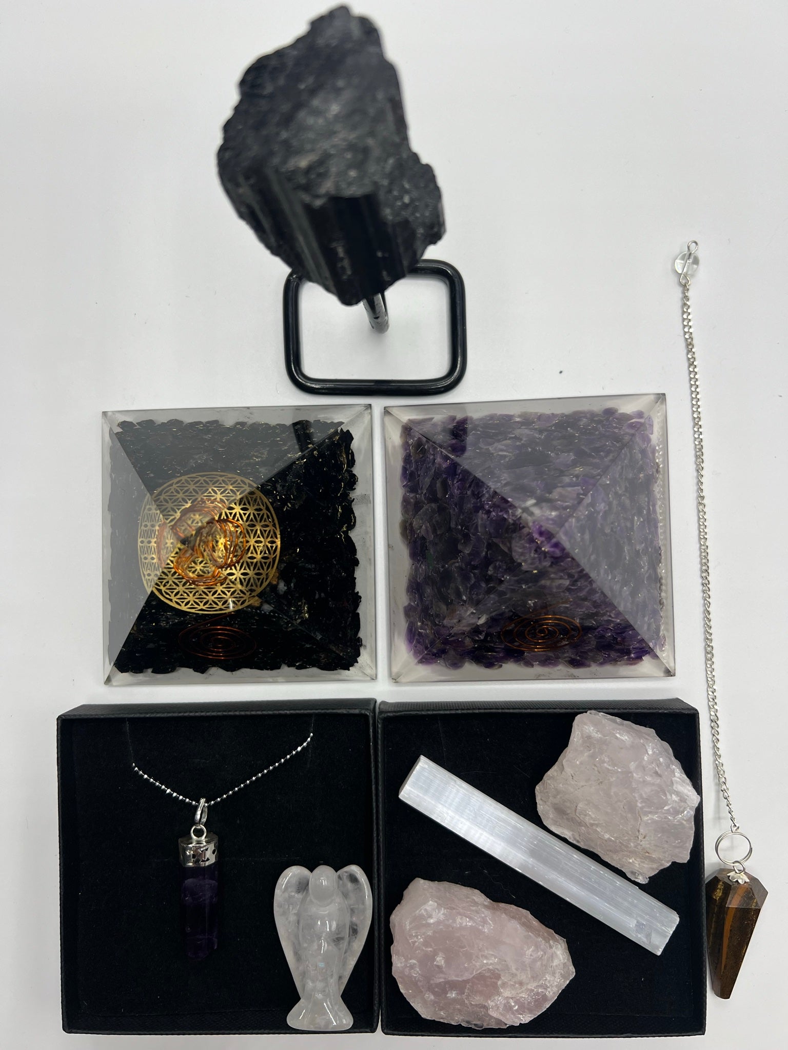 Calm gift set viewed from above