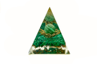 Green Malachite Flower Sphere Orgone Pyramid Primal Chakra