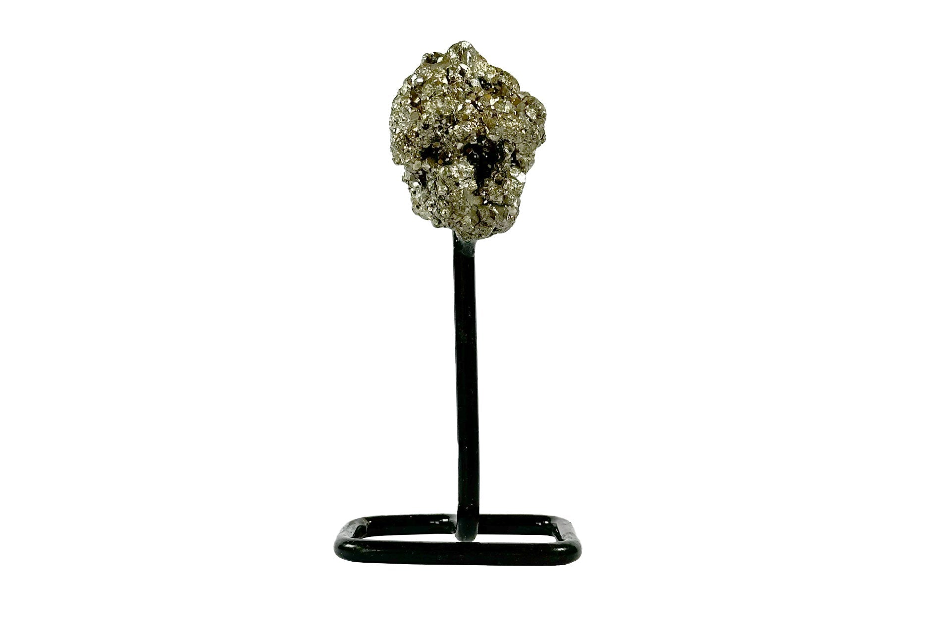 Raw Pyrite Crystal On A Stand Primal Chakra