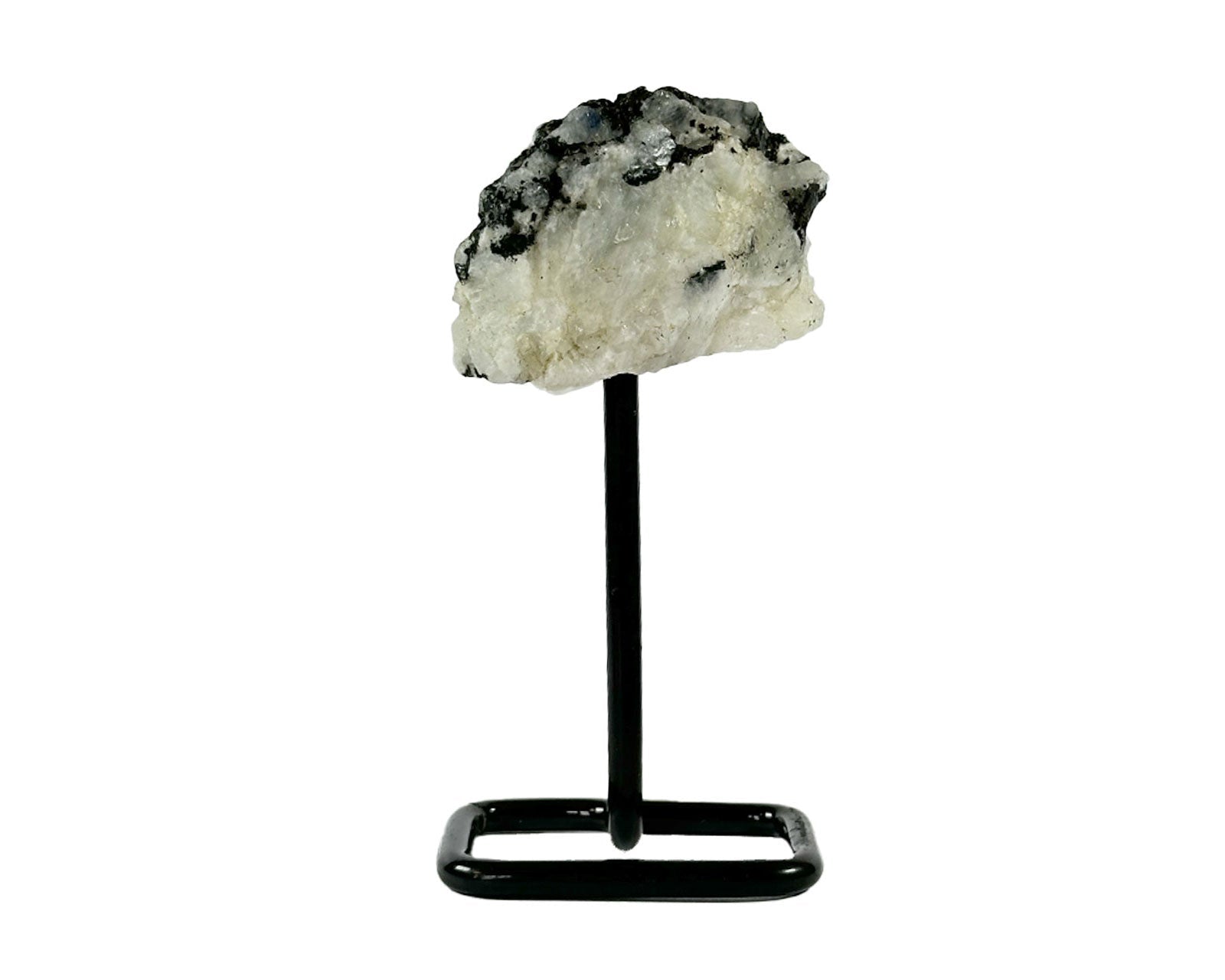 Raw Rainbow Moonstone Crystal On A Stand Primal Chakra