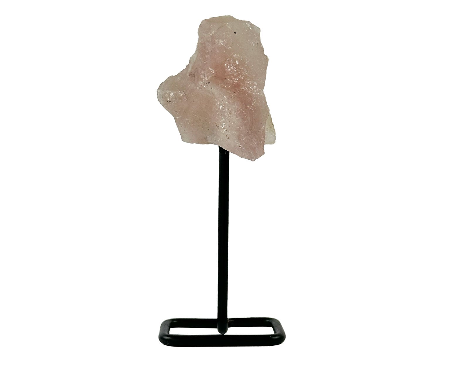 Raw Rose Quartz Crystal On A Stand Primal Chakra