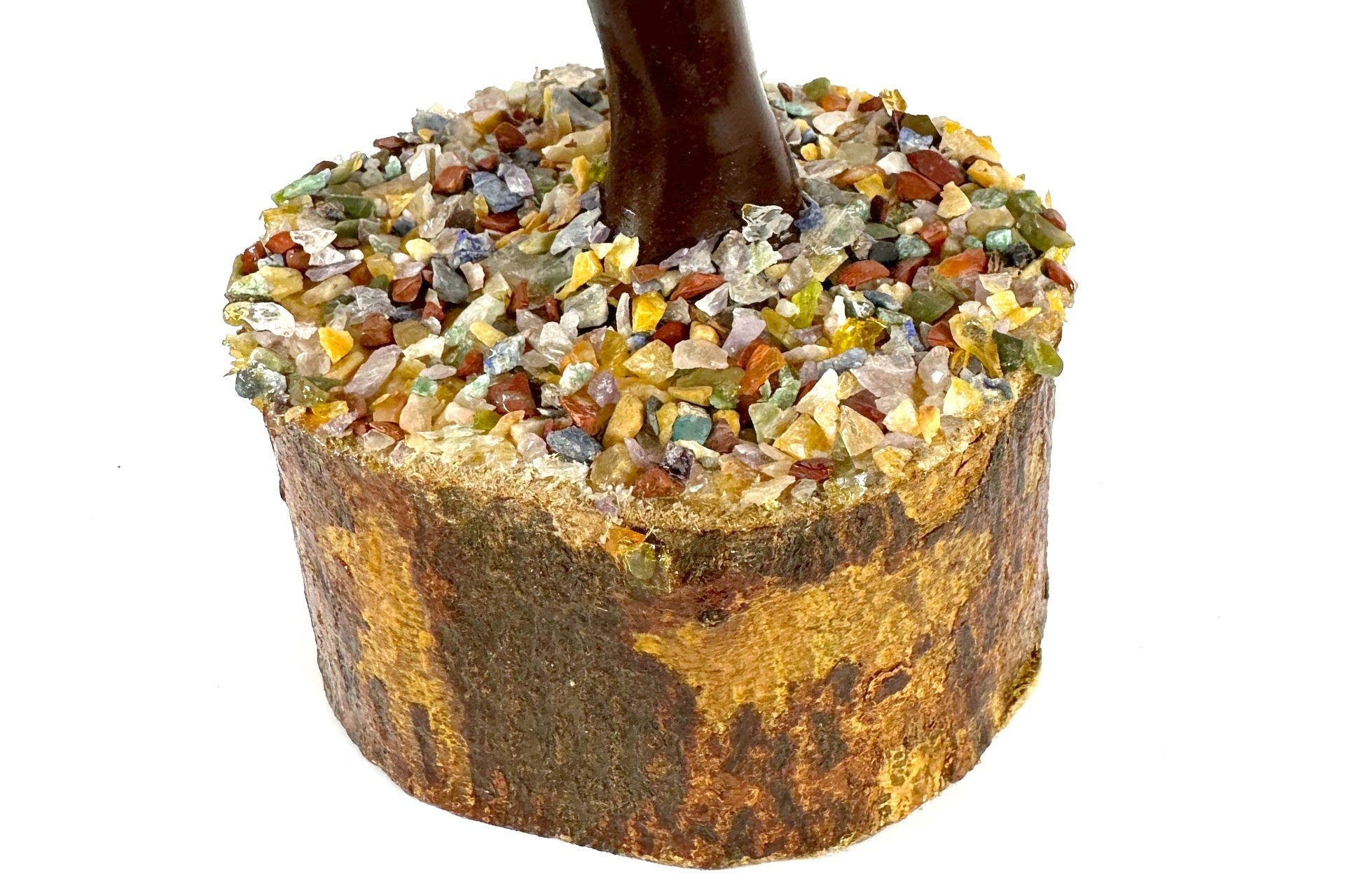 Reiki Energy Charged 7 Chakra Wood Base Tree Of Life Primal Chakra