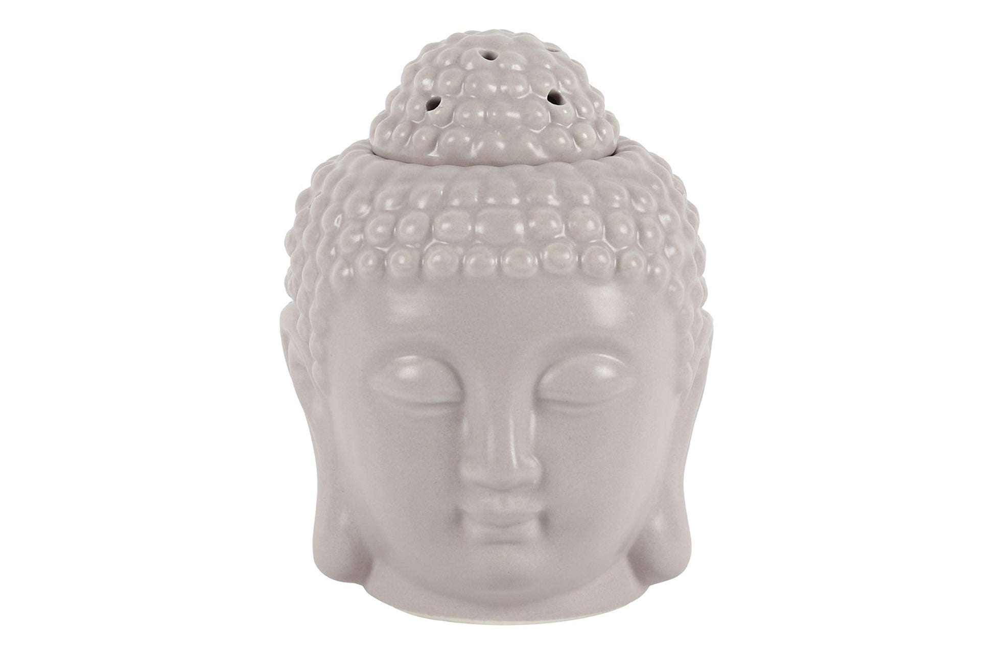 Grey Buddha Head Oil & Wax Melt Burner Primal Chakra