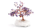 Reiki Energy Charged Crystal Tree Of Life With Amethyst Crystals On A Solid White Quartz Base Primal Chakra