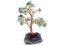 Reiki Energy Charged Crystal Tree Of Life With Green Aventurine Crystals On A Solid Amethyst Base Primal Chakra