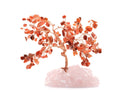 Reiki Energy Charged Crystal Tree Of Life With Red Jasper Crystals On A Solid Rose Quartz Base Primal Chakra