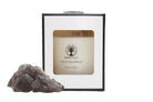 Musk & Sandalwood 30cl Reiki Energy Charged Scented Candle with Smoky Quartz Crystal Primal Chakra