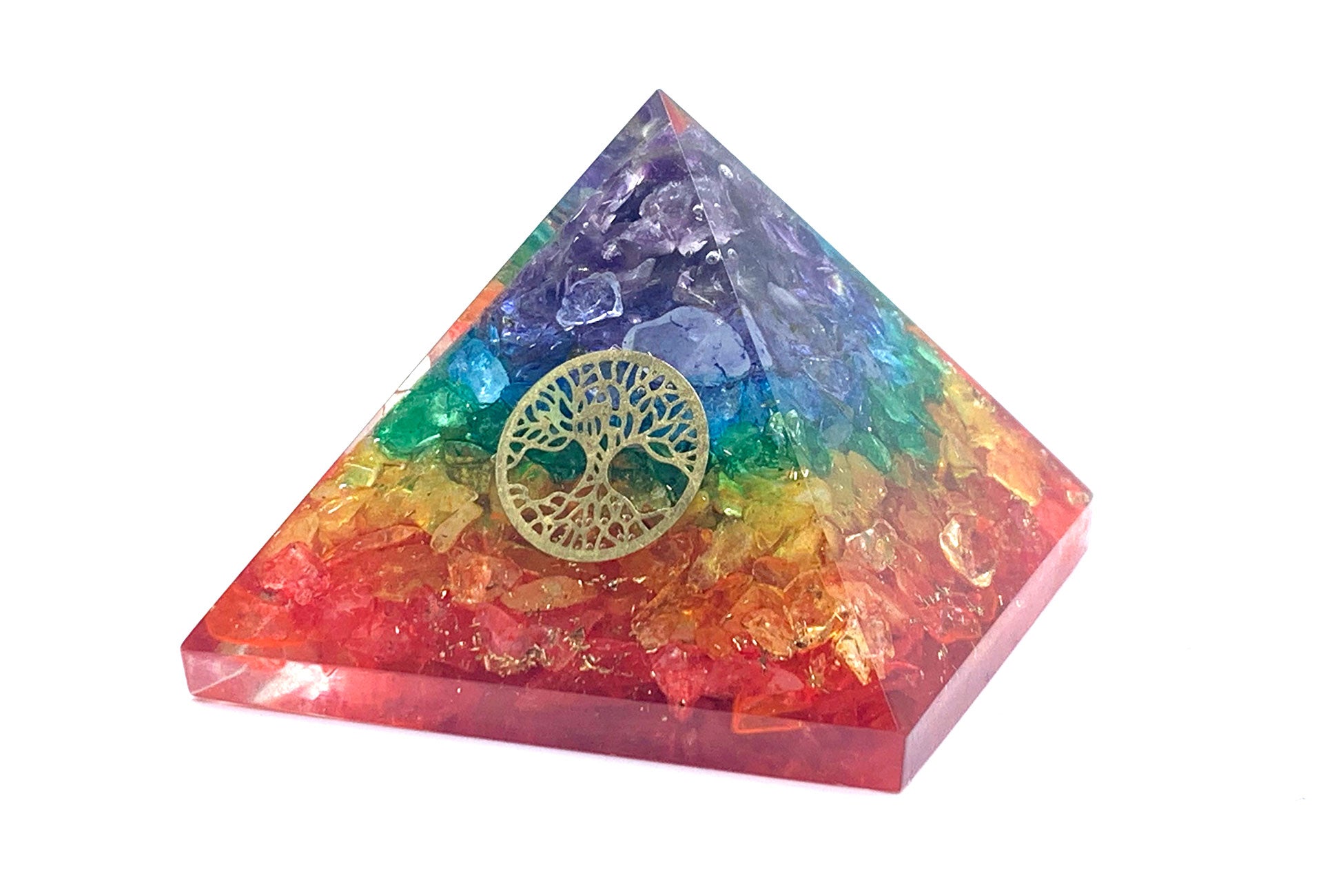 Seven Chakra Orgone Reiki Energy Charged Pyramid Primal Chakra