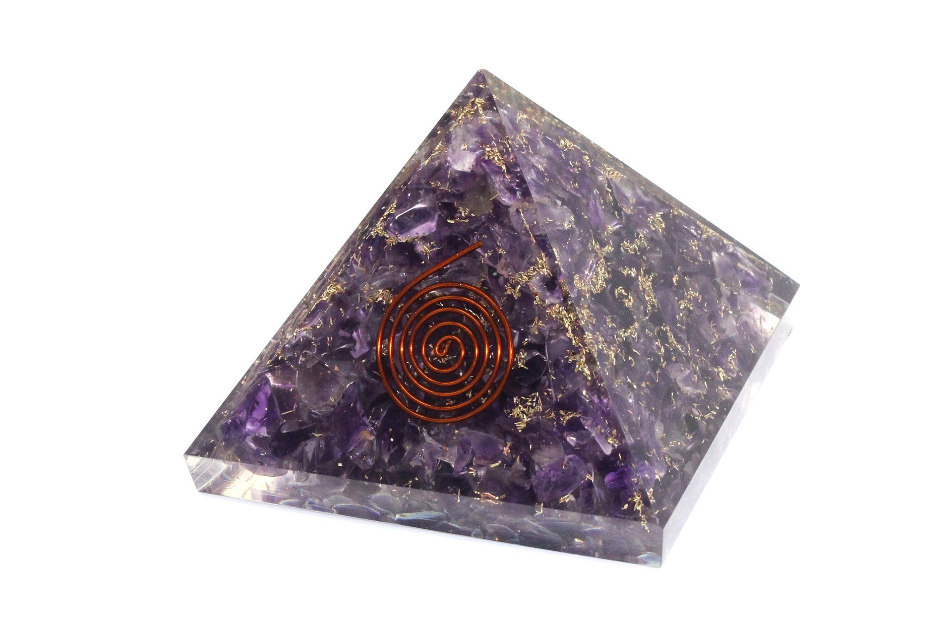 Pure Amethyst Orgone Reiki Energy Charged Pyramid Primal Chakra