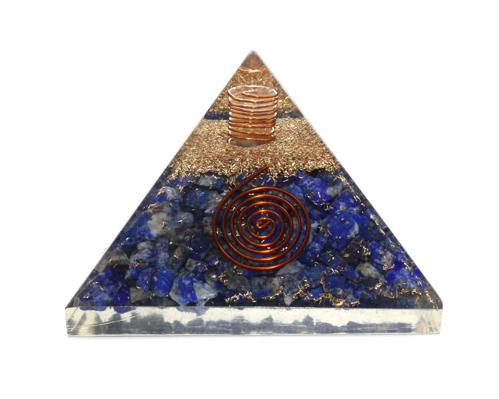Pure Lapis Lazuli Orgone Reiki Energy Charged Pyramid Primal Chakra