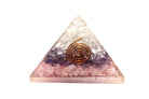 Three Layer Reiki Energy Charged Rose Quartz Pyramid Primal Chakra