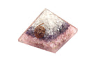 Three Layer Reiki Energy Charged Rose Quartz Pyramid Primal Chakra