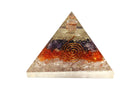 3 Layer Reiki Energy Charged Carnelian Pyramid Primal Chakra