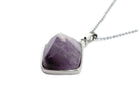 Amethyst Prism Pendant with a Silver Chain Primal Chakra