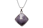 Amethyst Prism Pendant with a Silver Chain Primal Chakra