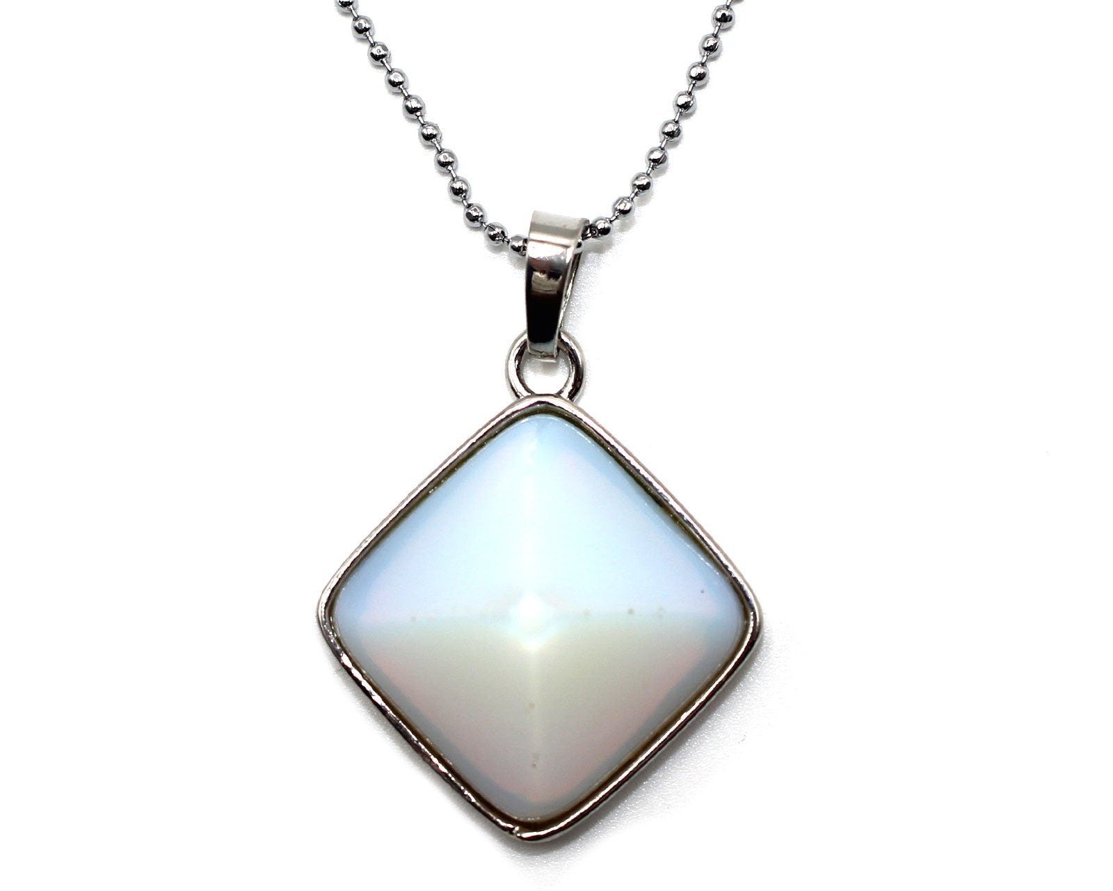 Opal Prism Pendant with a Silver Chain Primal Chakra