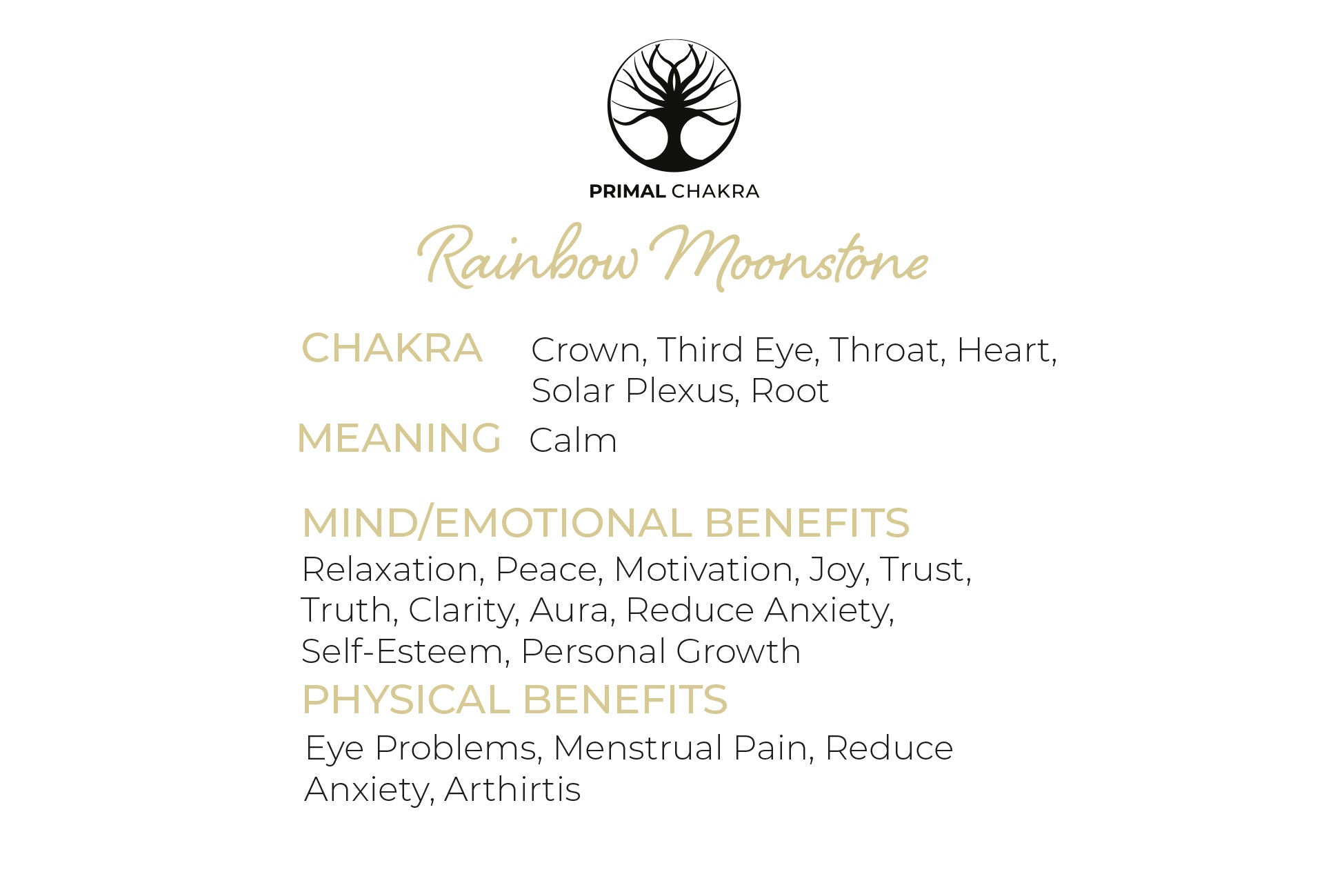 Large Rainbow Moonstone Raw Rough Crystal - Approx 5-7cm Primal Chakra