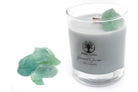 Seaweed & Juniper 30cl Reiki Energy Charged Scented Candle with Green Fluorite Crystal - Spa Range Primal Chakra