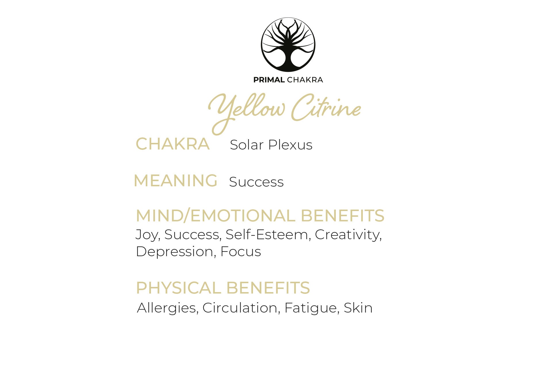 Reiki Energy Charged Yellow Citrine Blossom Tree Of Life Primal Chakra