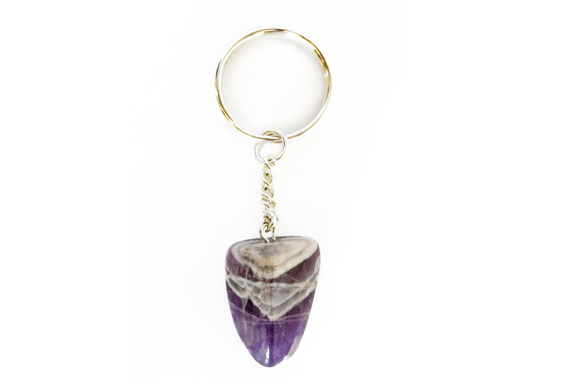 Polished Amethyst Keychain Primal Chakra