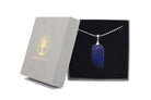 lapis lazuli Angel Wing Pendant with a Silver Chain Primal Chakra