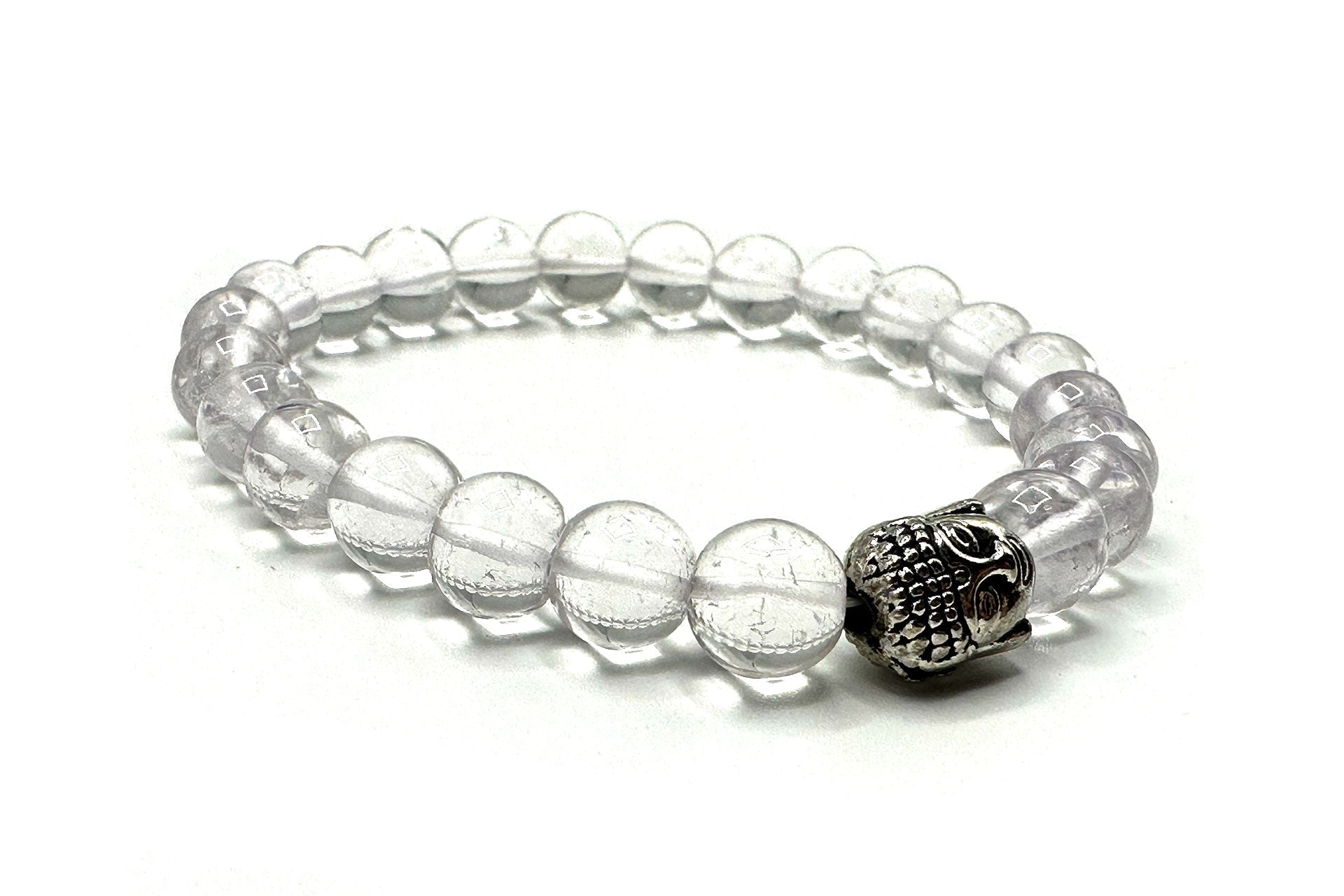 Clear Quartz Buddha Head Bracelet Primal Chakra