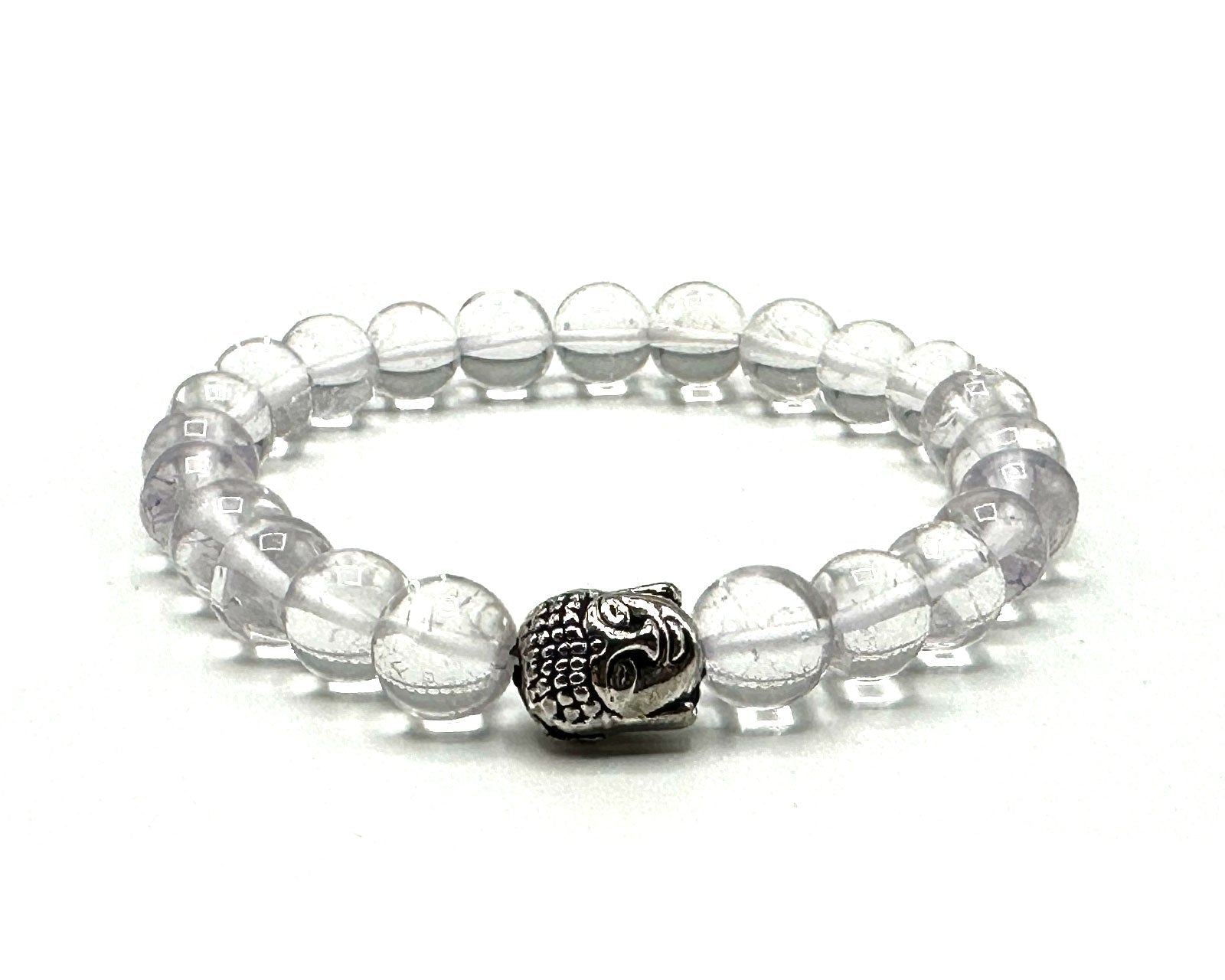 Clear Quartz Buddha Head Bracelet Primal Chakra