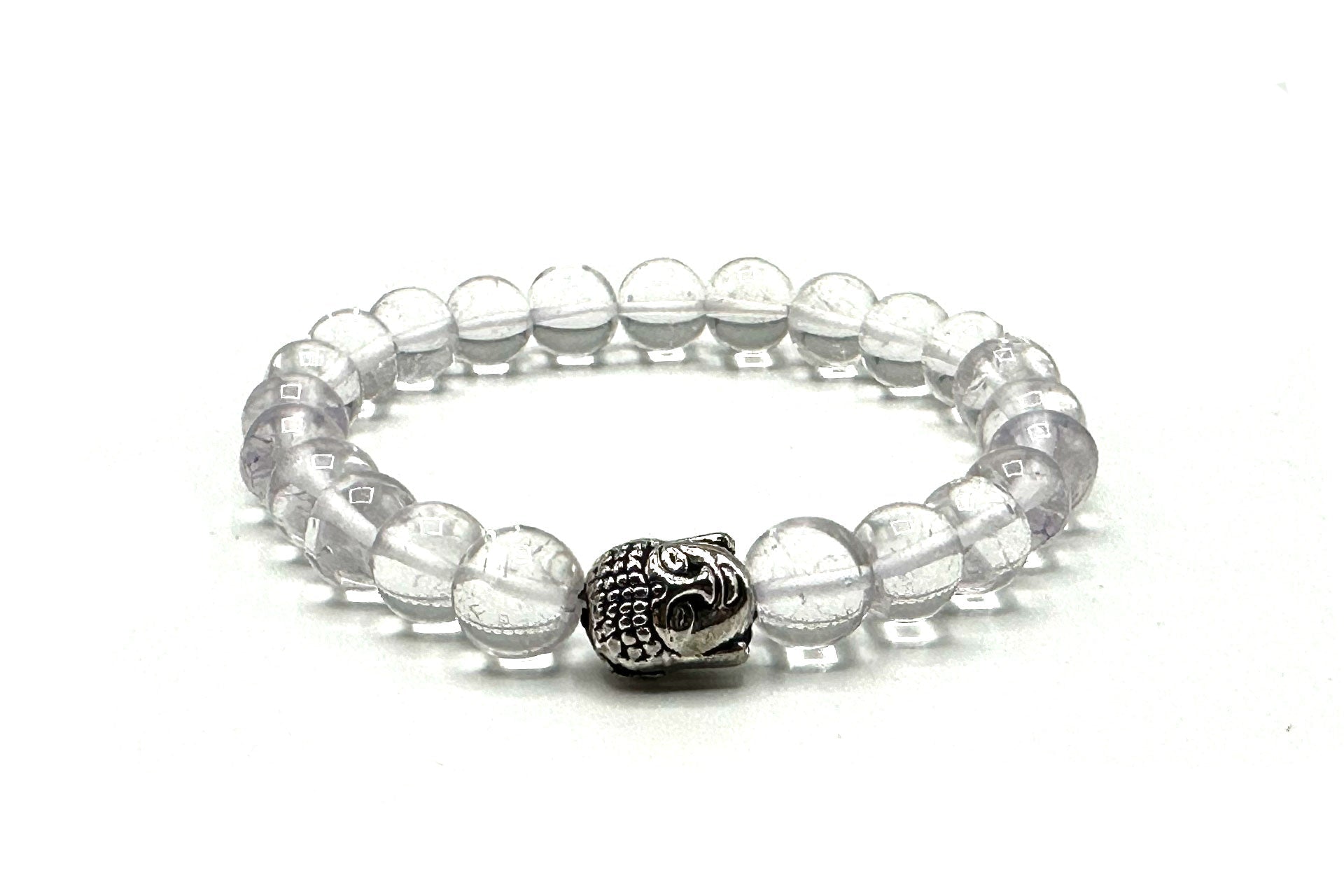 Clear Quartz Buddha Head Bracelet Primal Chakra
