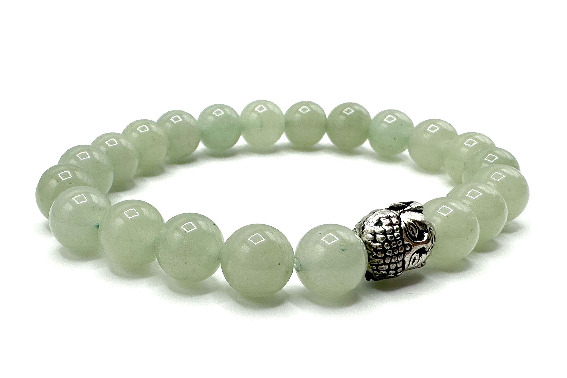 Green Aventurine Buddha Head Bracelet Primal Chakra