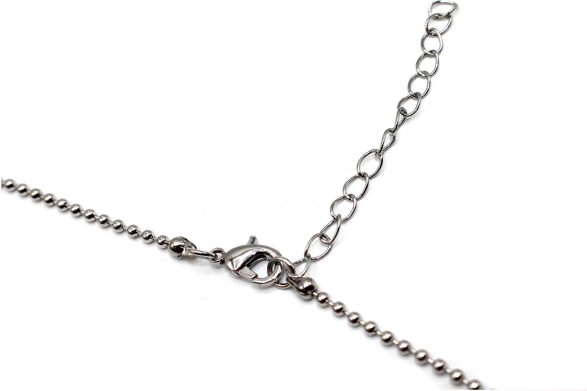 Blue Howlite Crystal Dagger Pendant with Silver Chain Primal Chakra