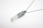 Opal Crystal Dagger Pendant with Silver Chain Primal Chakra