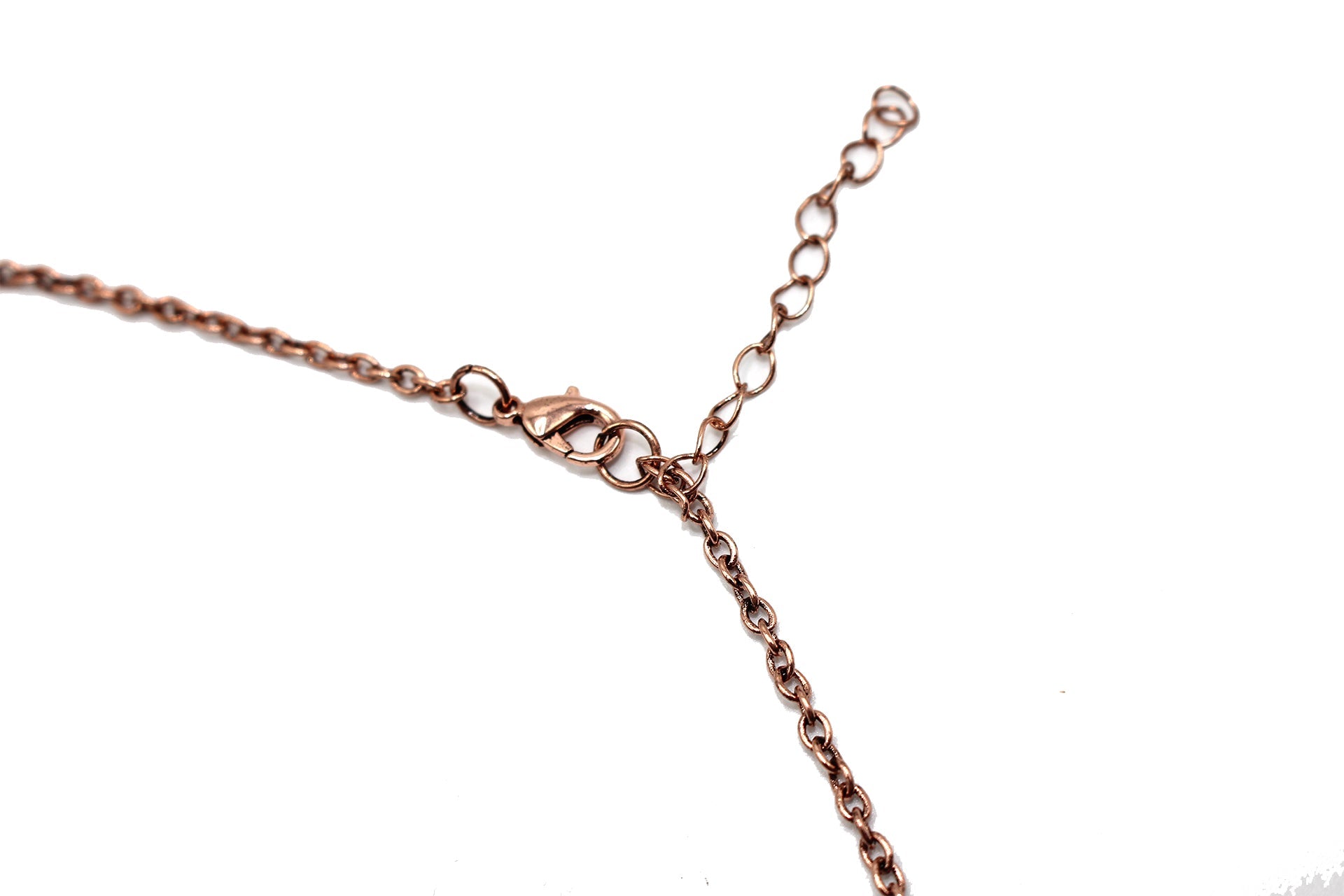 Hex Clear Quartz with embellished 7 Charka Crystal Tree Of Life Pendant with Rose Gold Chain Primal Chakra