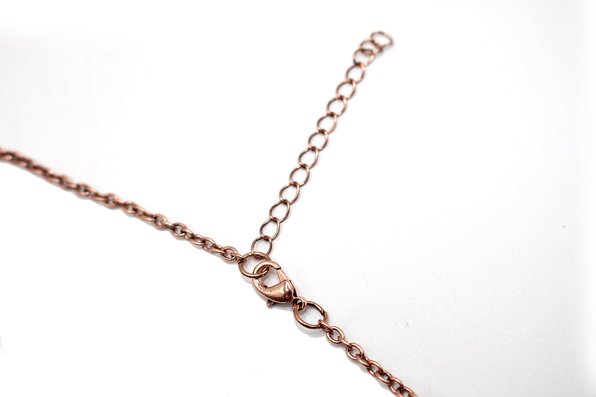 Hex Clear Quartz Crystal Tree Of Life Pendant with Rose Gold Chain Primal Chakra