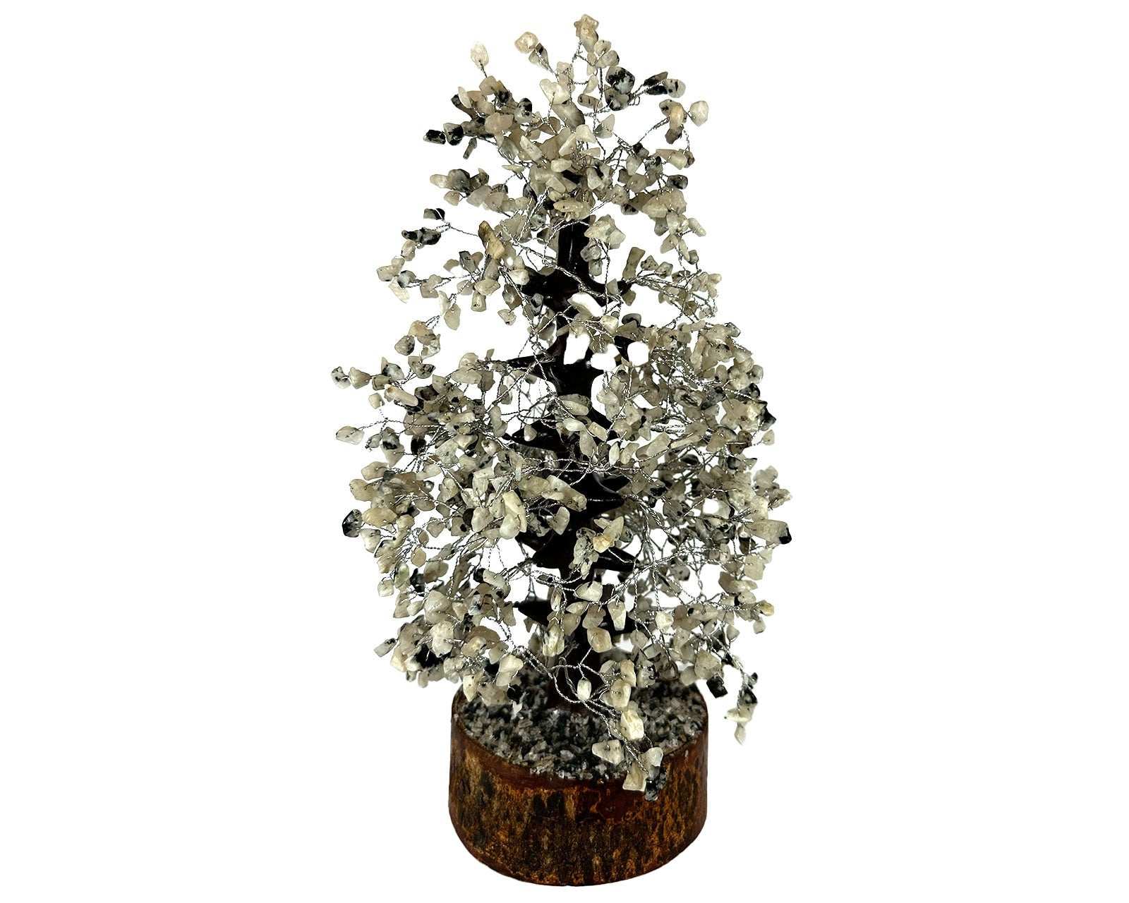 Extra Large Reiki Energy Charged Rainbow Moonstone Wood Base Tree Of Life Primal Chakra