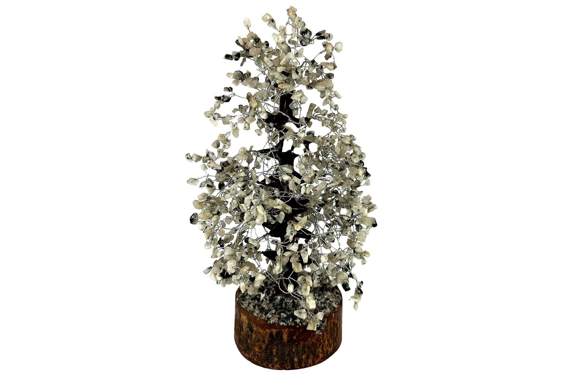 Extra Large Reiki Energy Charged Rainbow Moonstone Wood Base Tree Of Life Primal Chakra