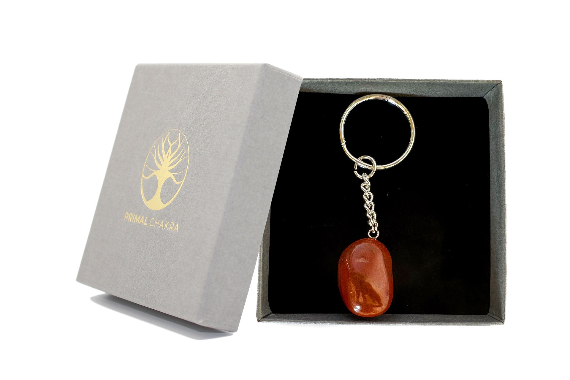 Polished Red Jasper Keychain Primal Chakra