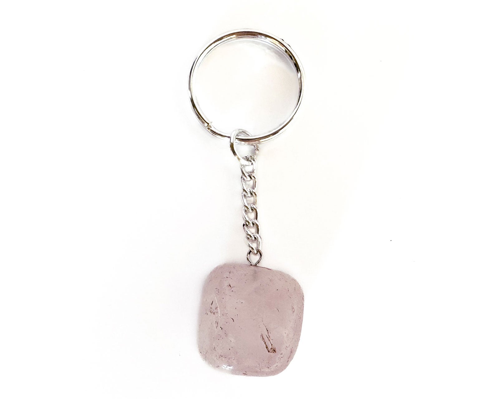 Polished Rose Quartz Keychain Primal Chakra