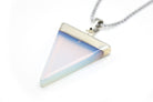 Opal Triangle Pendant with Silver Chain Primal Chakra