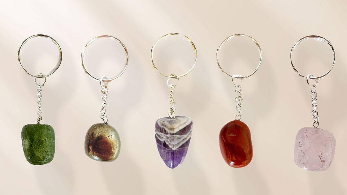 Carry the Power of Healing Everywhere: Introducing our Polished Healing Crystal Keychains