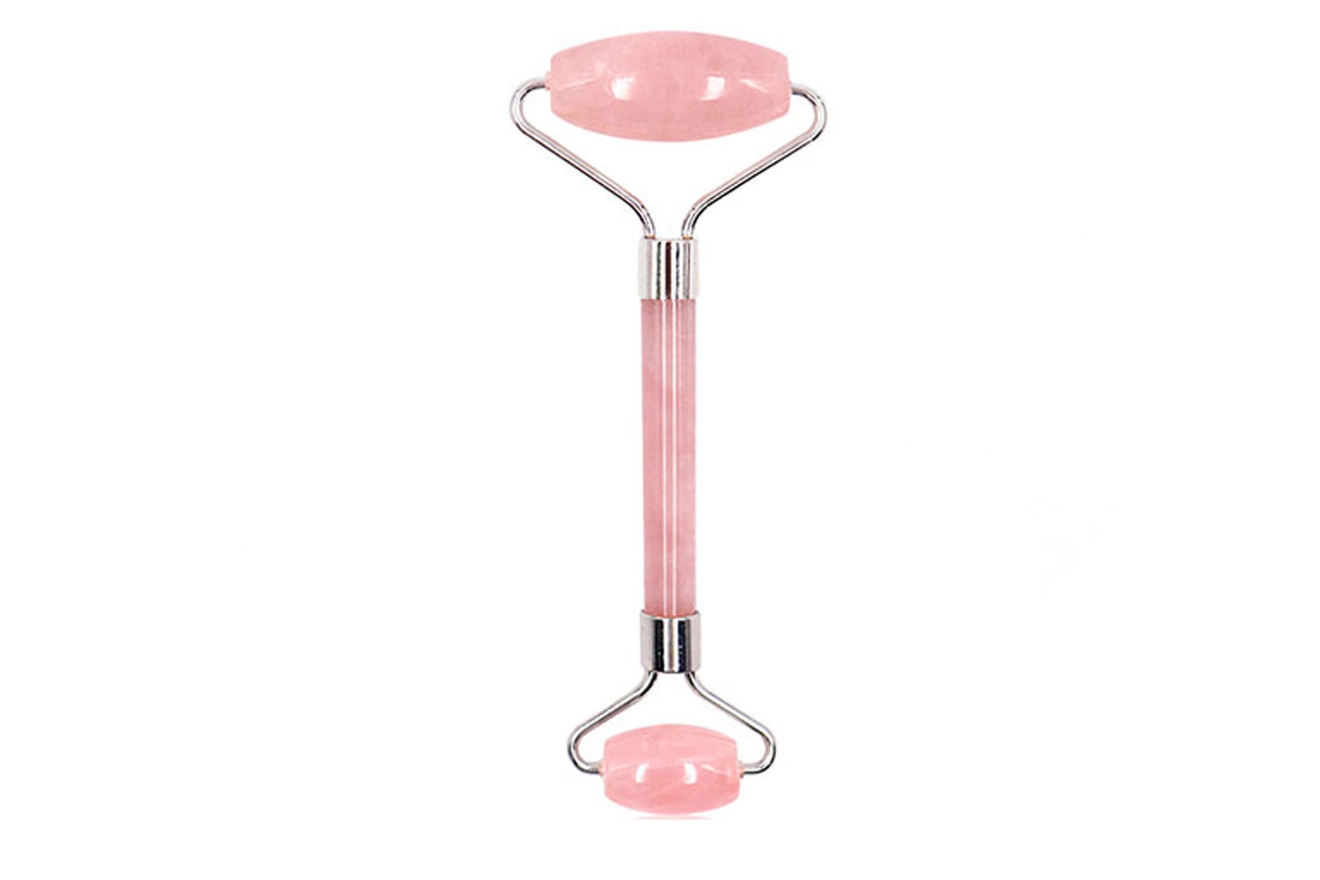 Rose Quartz Double Head Face Massage Roller Primal Chakra