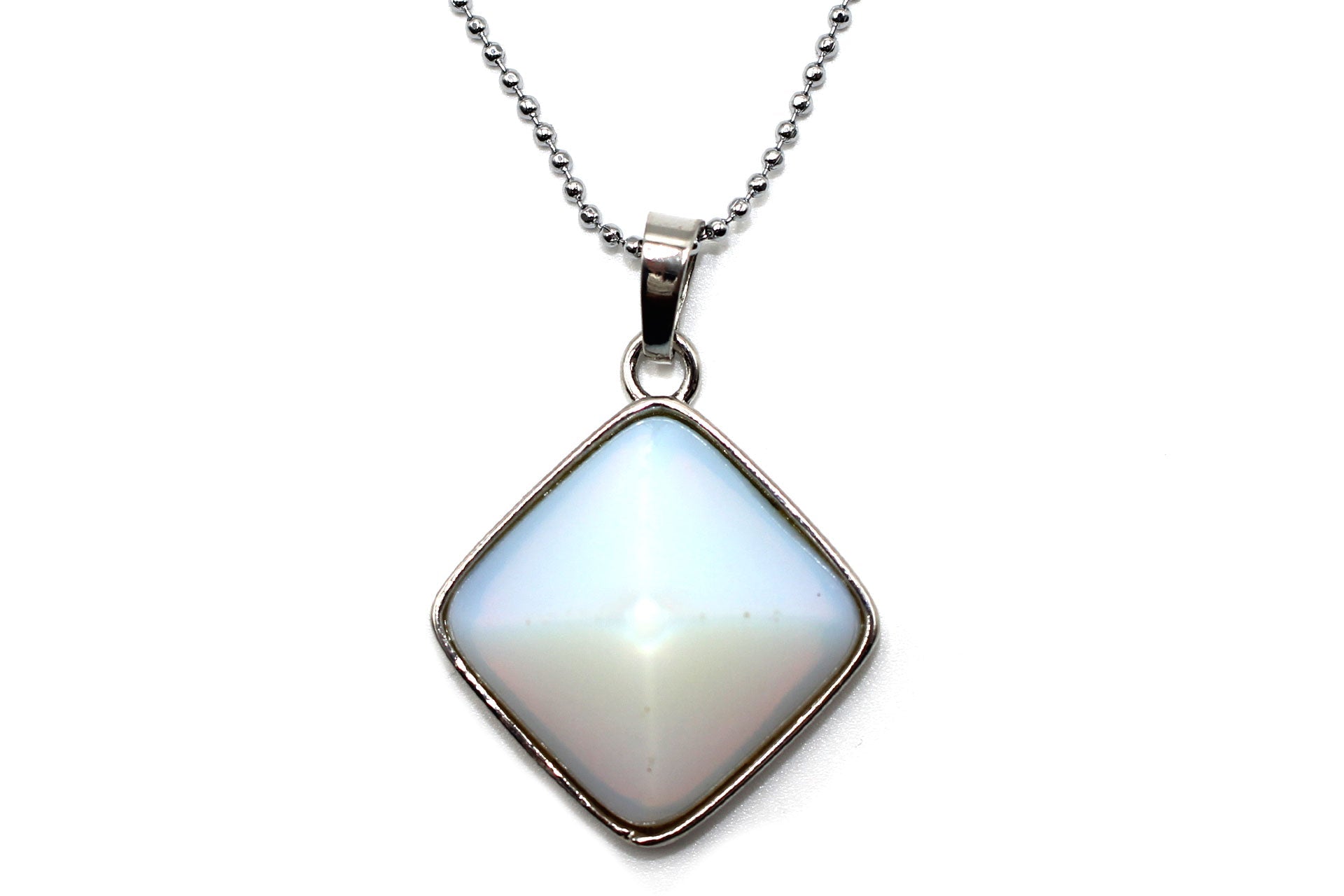 Opal Prism Pendant with a Silver Chain Primal Chakra