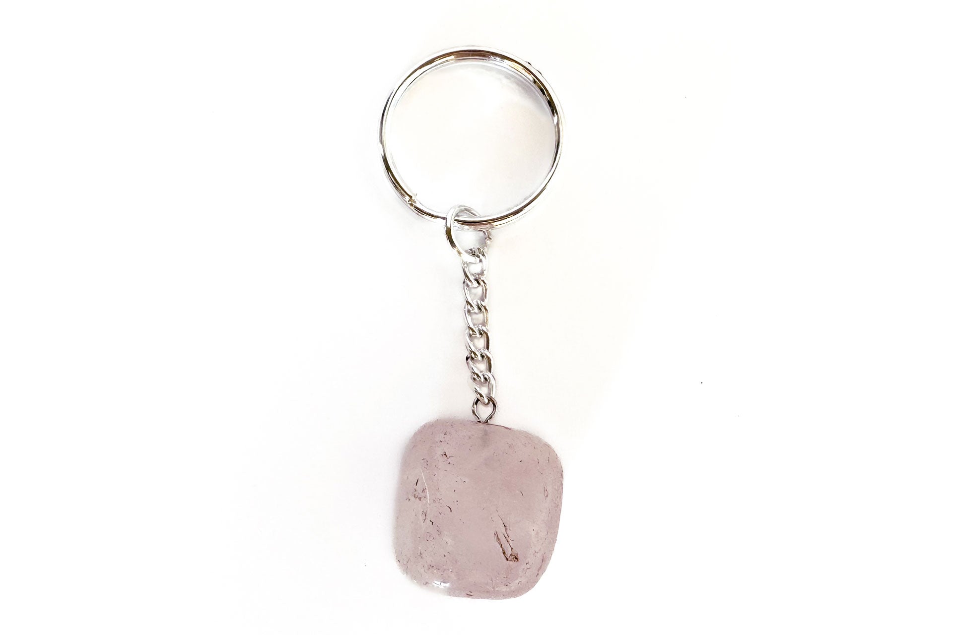 Polished Rose Quartz Keychain Primal Chakra
